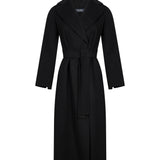 Cappotto a vestaglia Poldo in nero 