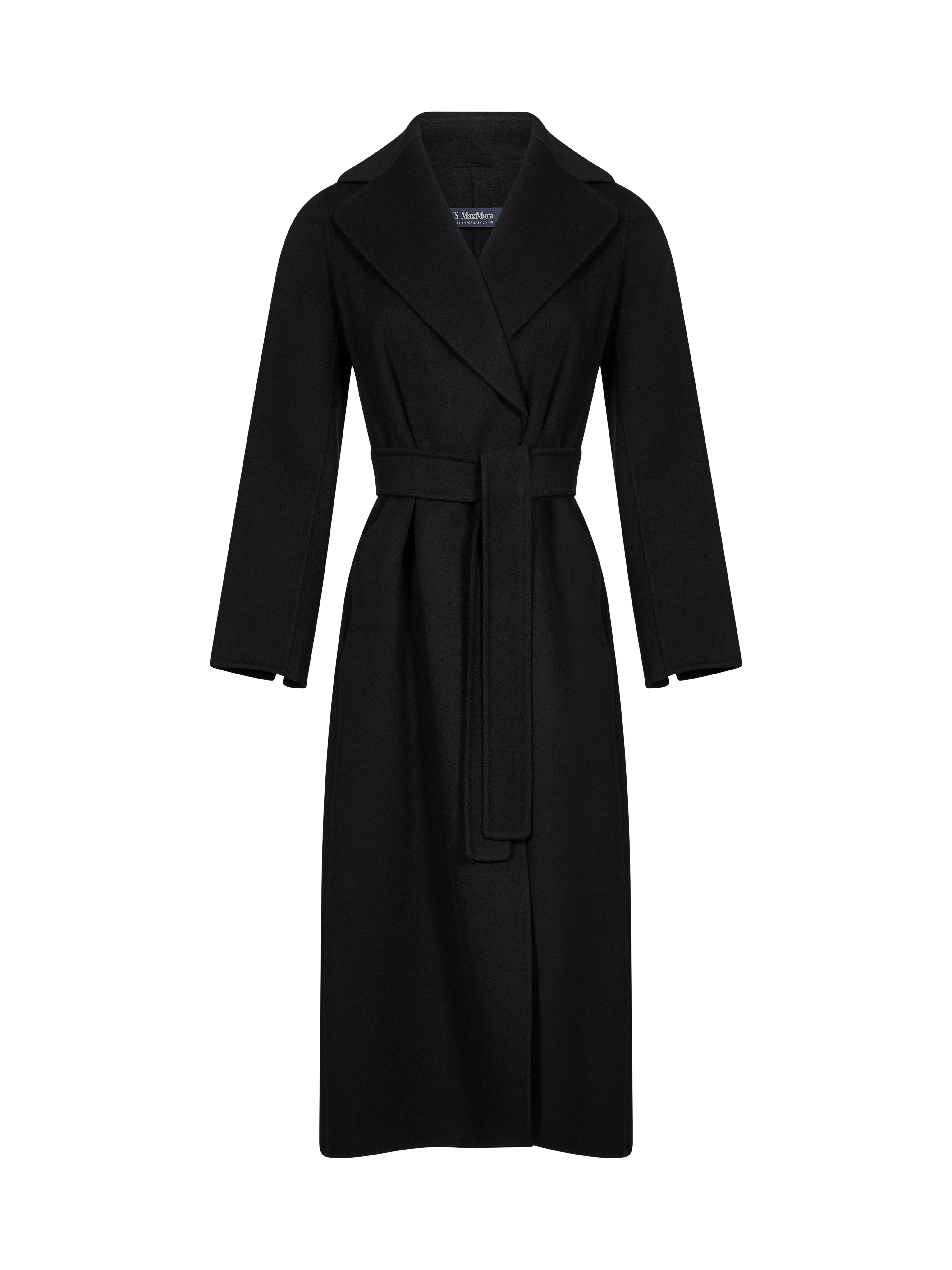 Cappotto a vestaglia Poldo in nero 