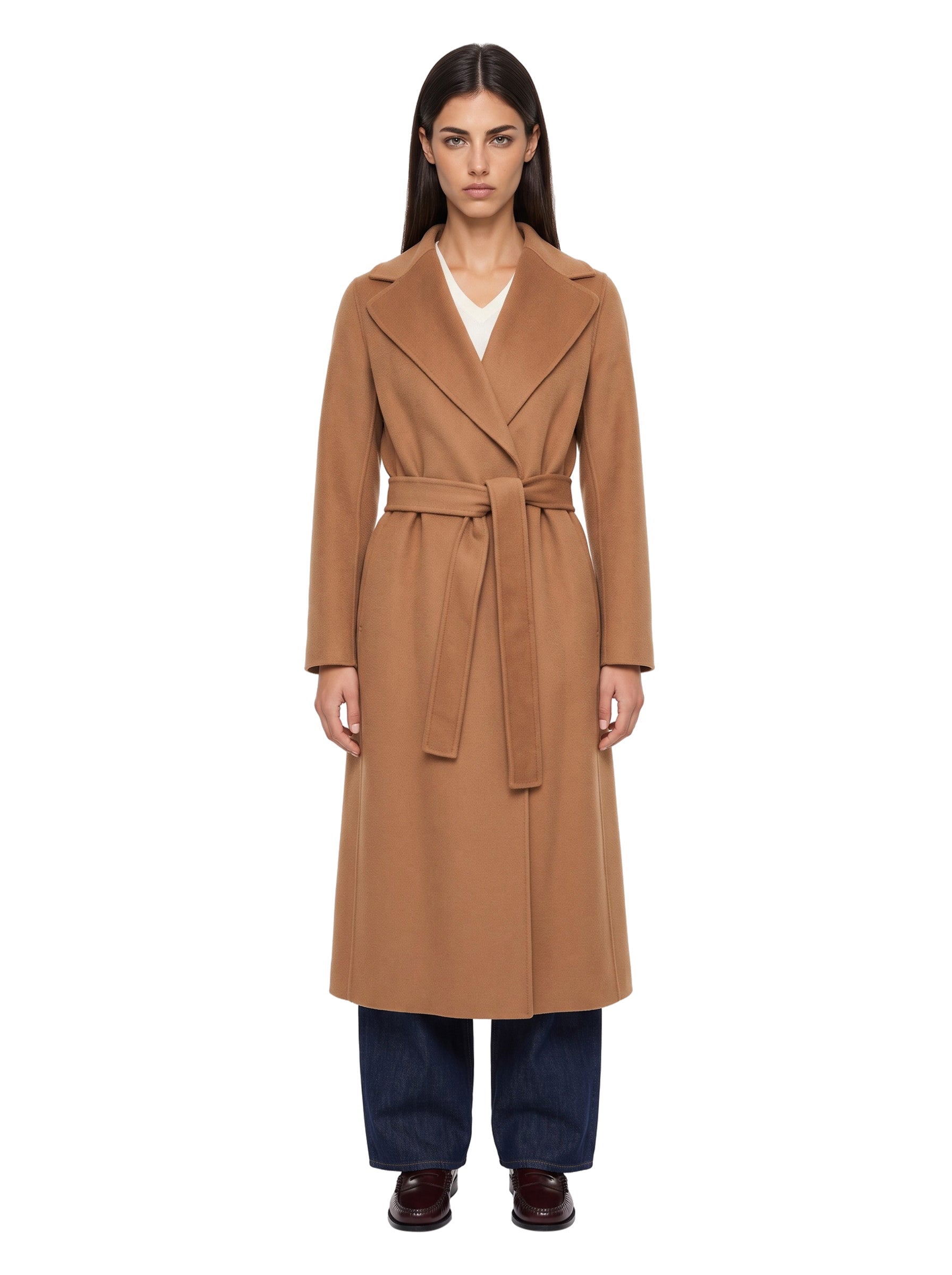 Cappotto a vestaglia Poldo in marrone 