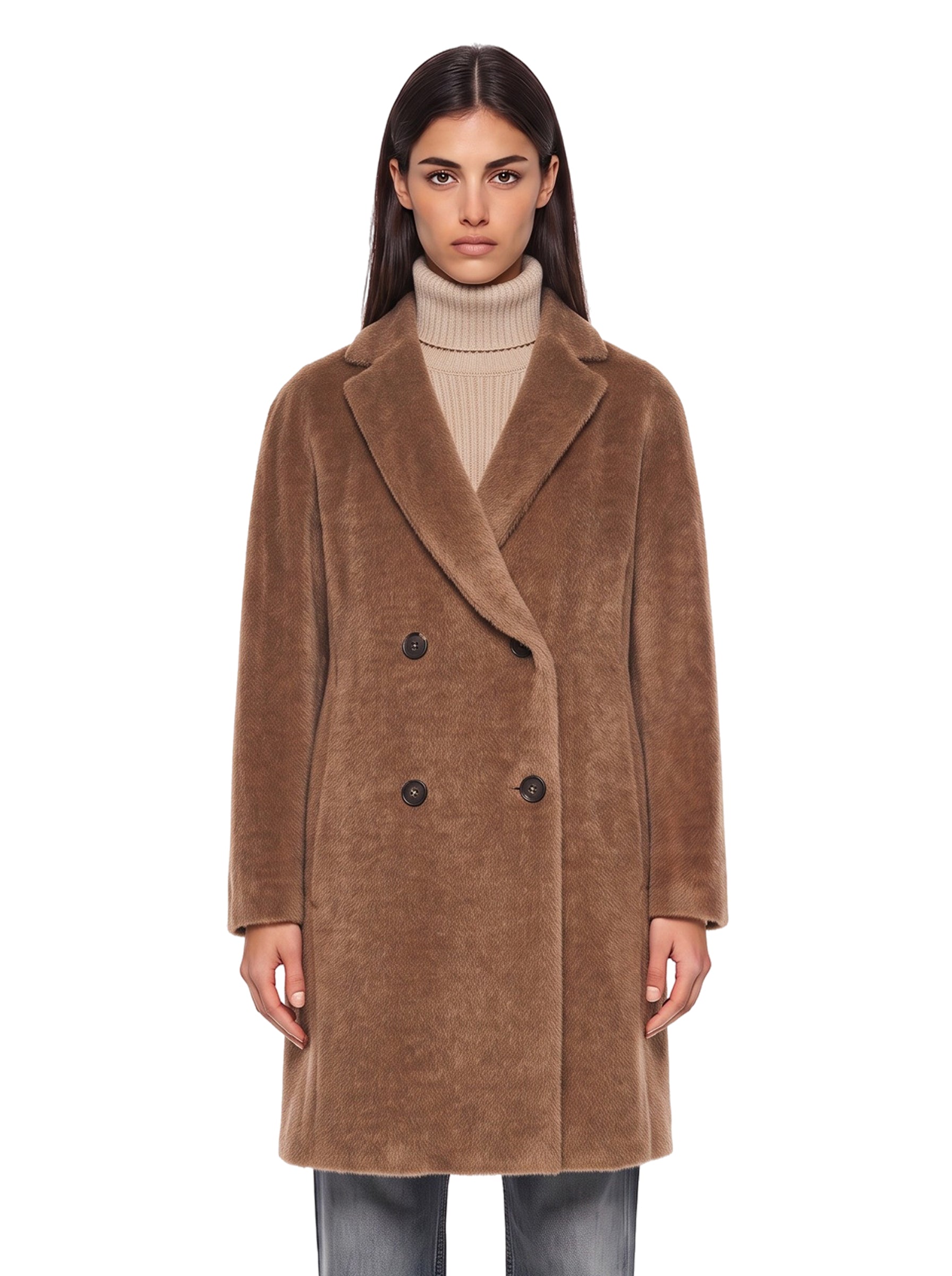 Cappotto midi Roseto in marrone 