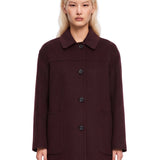 Cappotto corto Giugno in bordeaux 