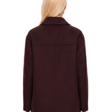 Cappotto corto Giugno in bordeaux 