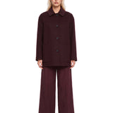 Cappotto corto Giugno in bordeaux 