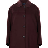 Cappotto corto Giugno in bordeaux 