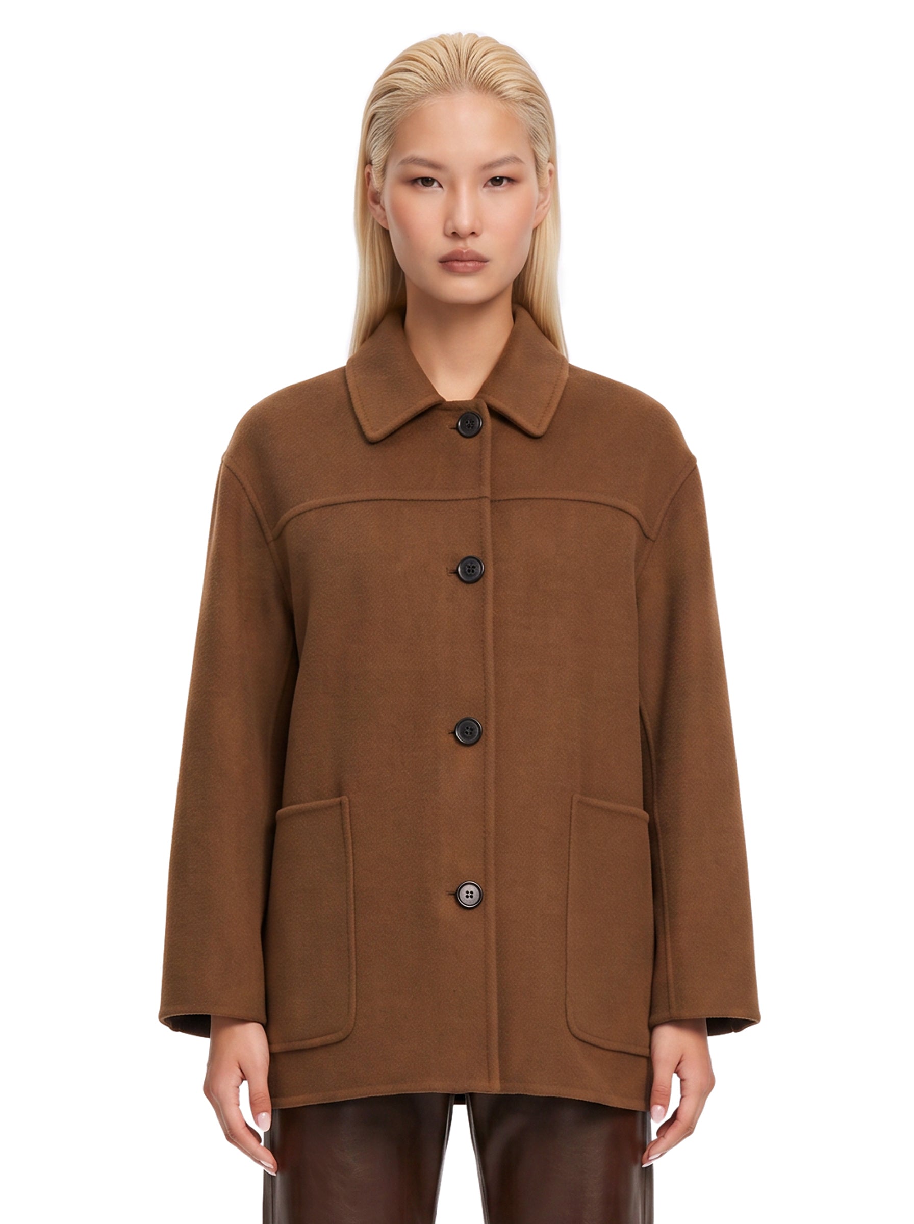 Cappotto corto Giugno in marrone 