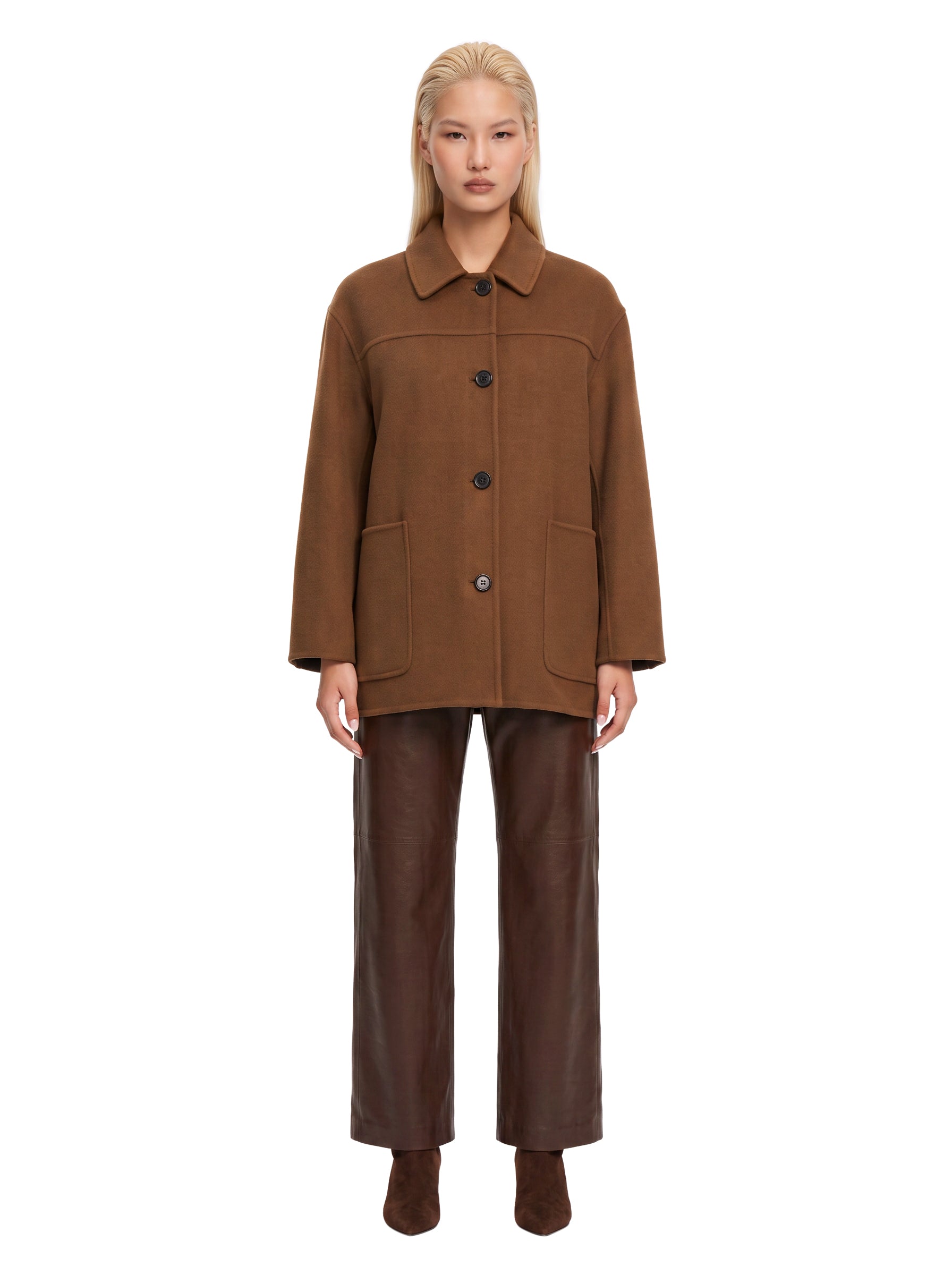 Cappotto corto Giugno in marrone 