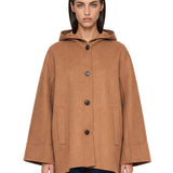 Cappotto ampio Asia in marrone 