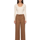 Pantaloni jogging Floria in marrone 