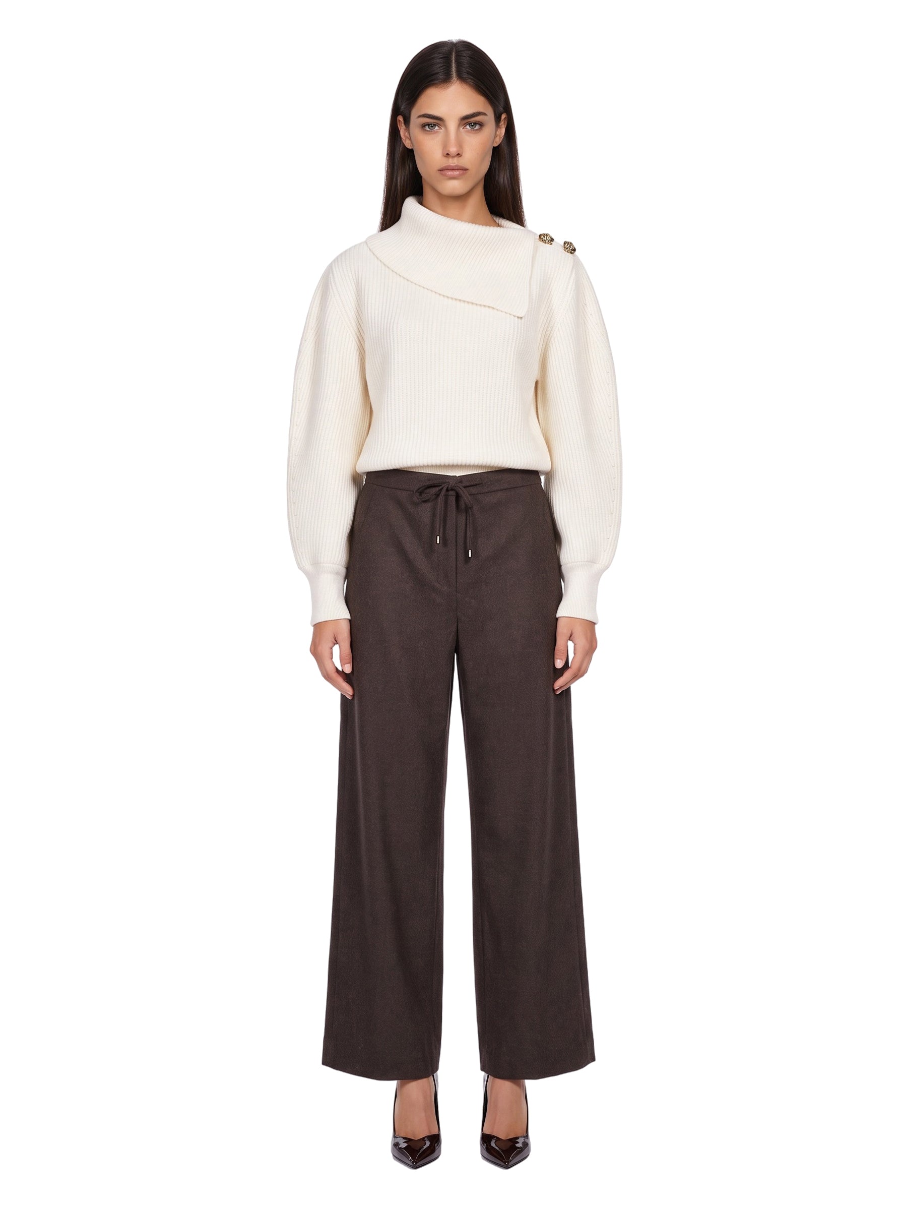 Pantaloni jogging Floria in marrone 