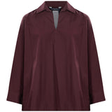 Blusa Cristel in bordeaux 