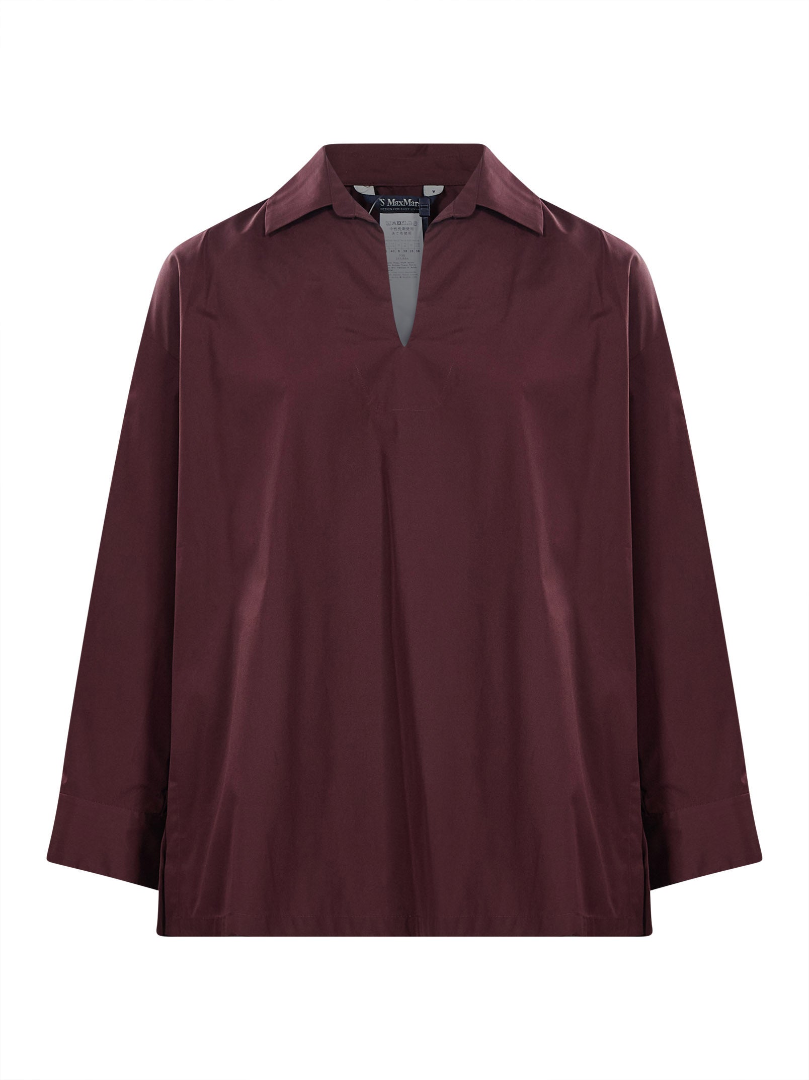 Blusa Cristel in bordeaux 