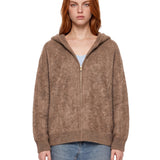 Felpa con cappuccio Anne in marrone 