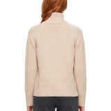 Maglione collo alto Mantova in avorio 