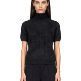 Pullover collo alto Buono in nero 
