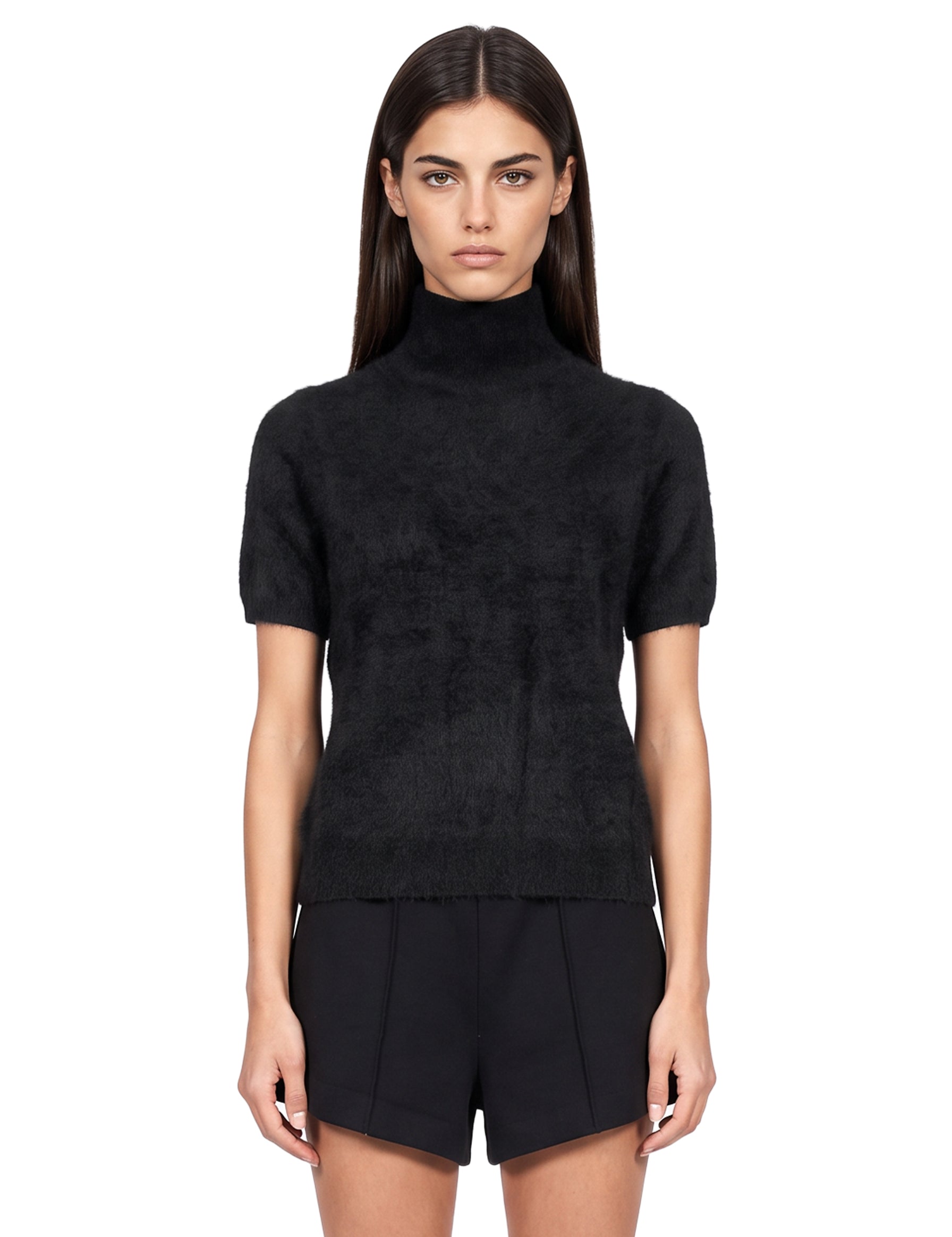 Pullover collo alto Buono in nero 
