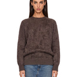 Maglia girocollo Chicca in marrone 