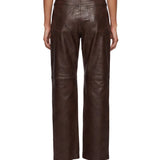 Pantaloni Pesca in marrone 