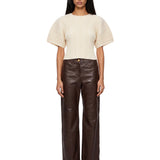 Pantaloni Pesca in marrone 