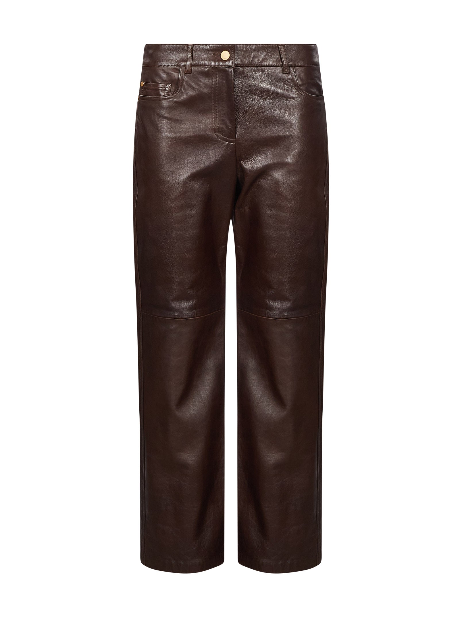 Pantaloni Pesca in marrone 