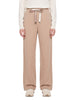 Beige Bali drawstring trousers