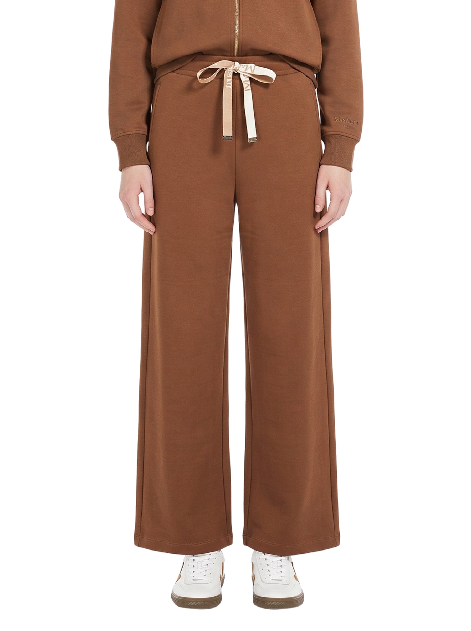 Pantaloni Bali con coulisse in marrone 