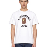 T-shirt College in bianco 