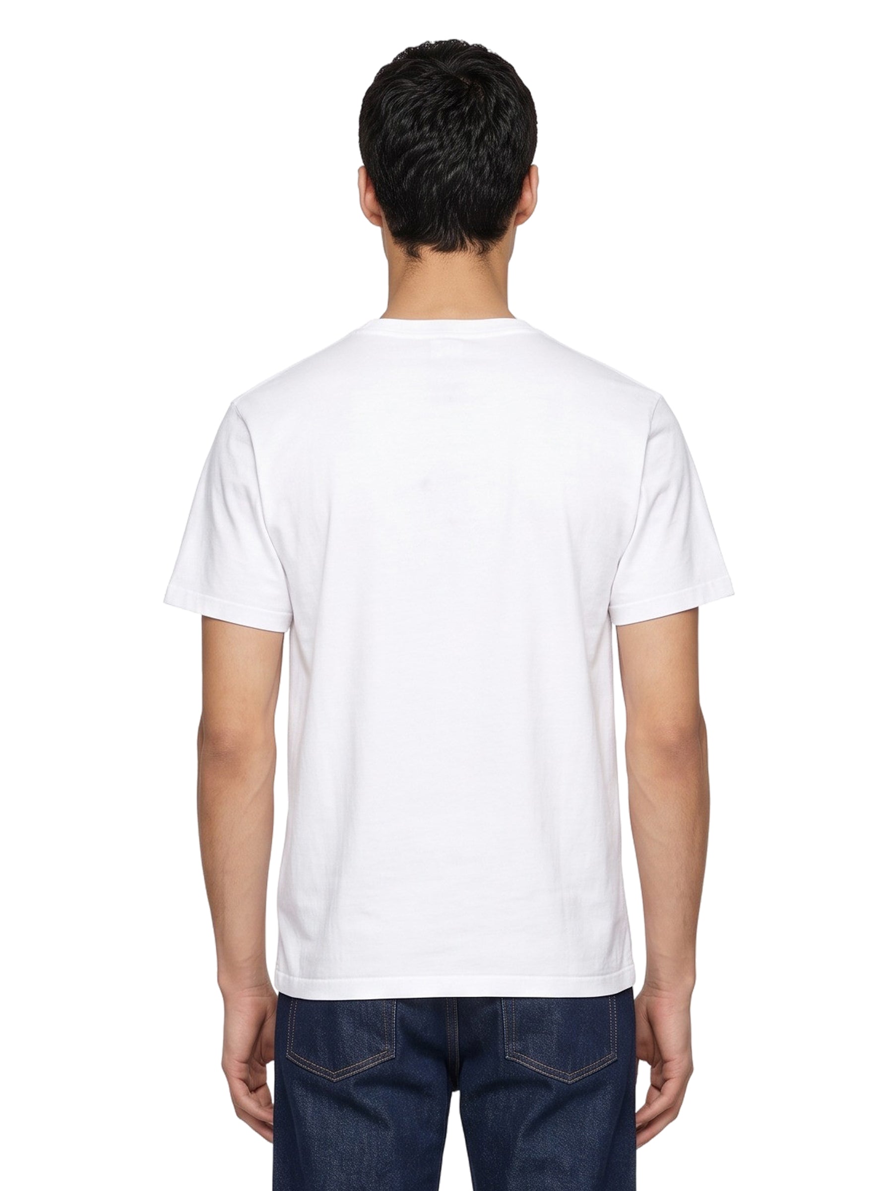 T-shirt College in bianco 