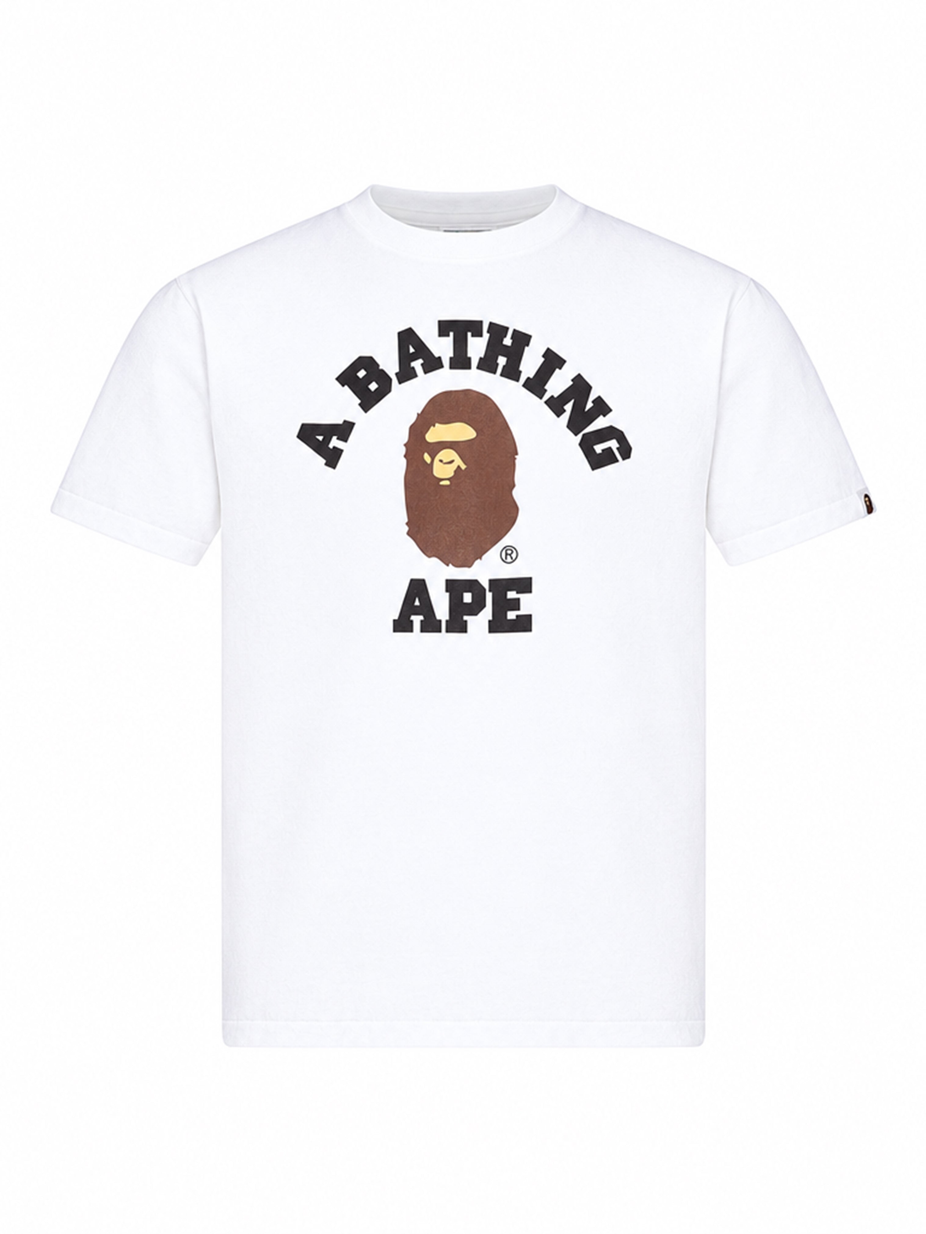 T-shirt College in bianco 