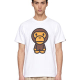 T-shirt College in bianco 