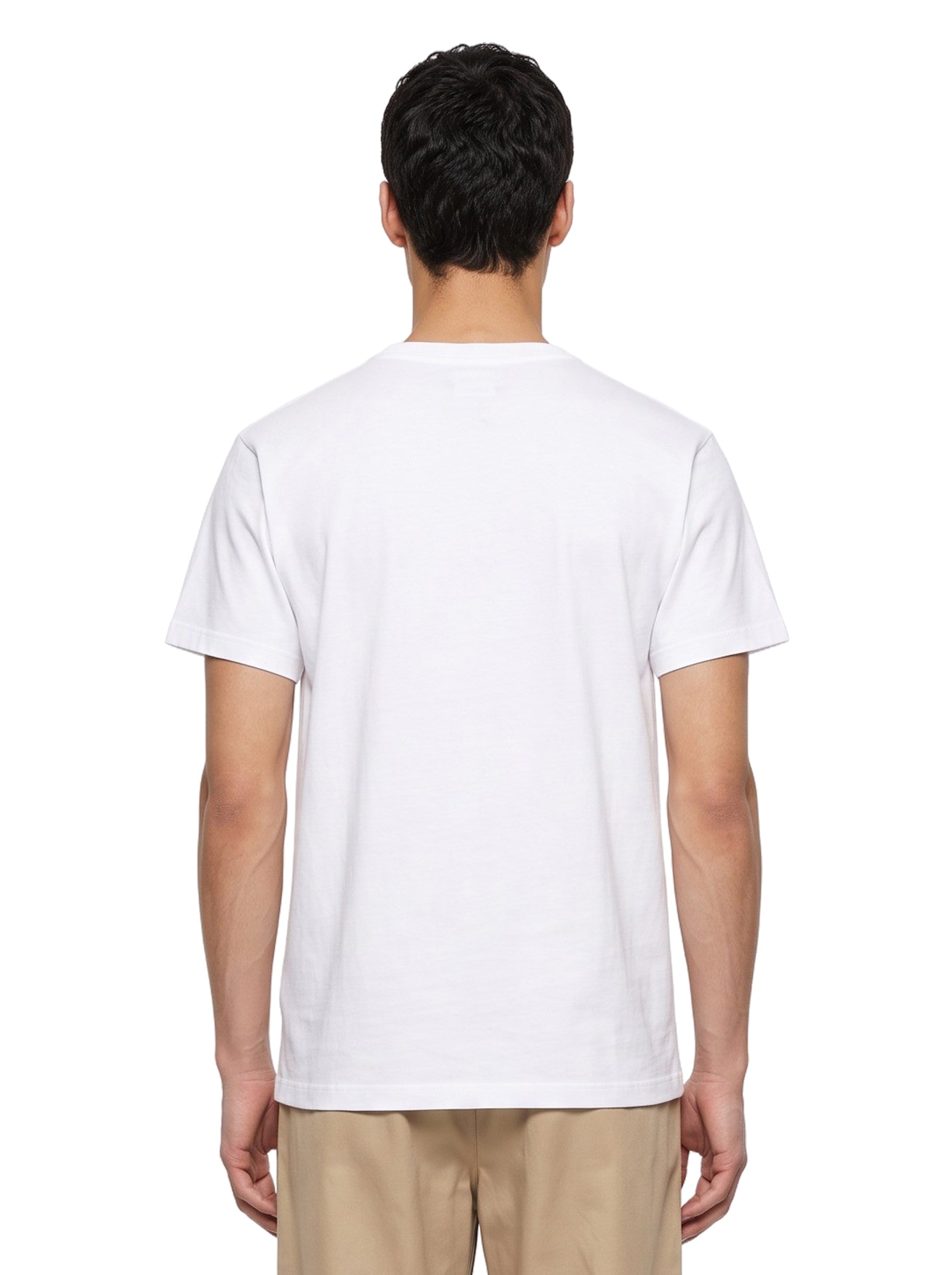 T-shirt College in bianco 