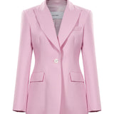 Blazer monopetto in rosa 