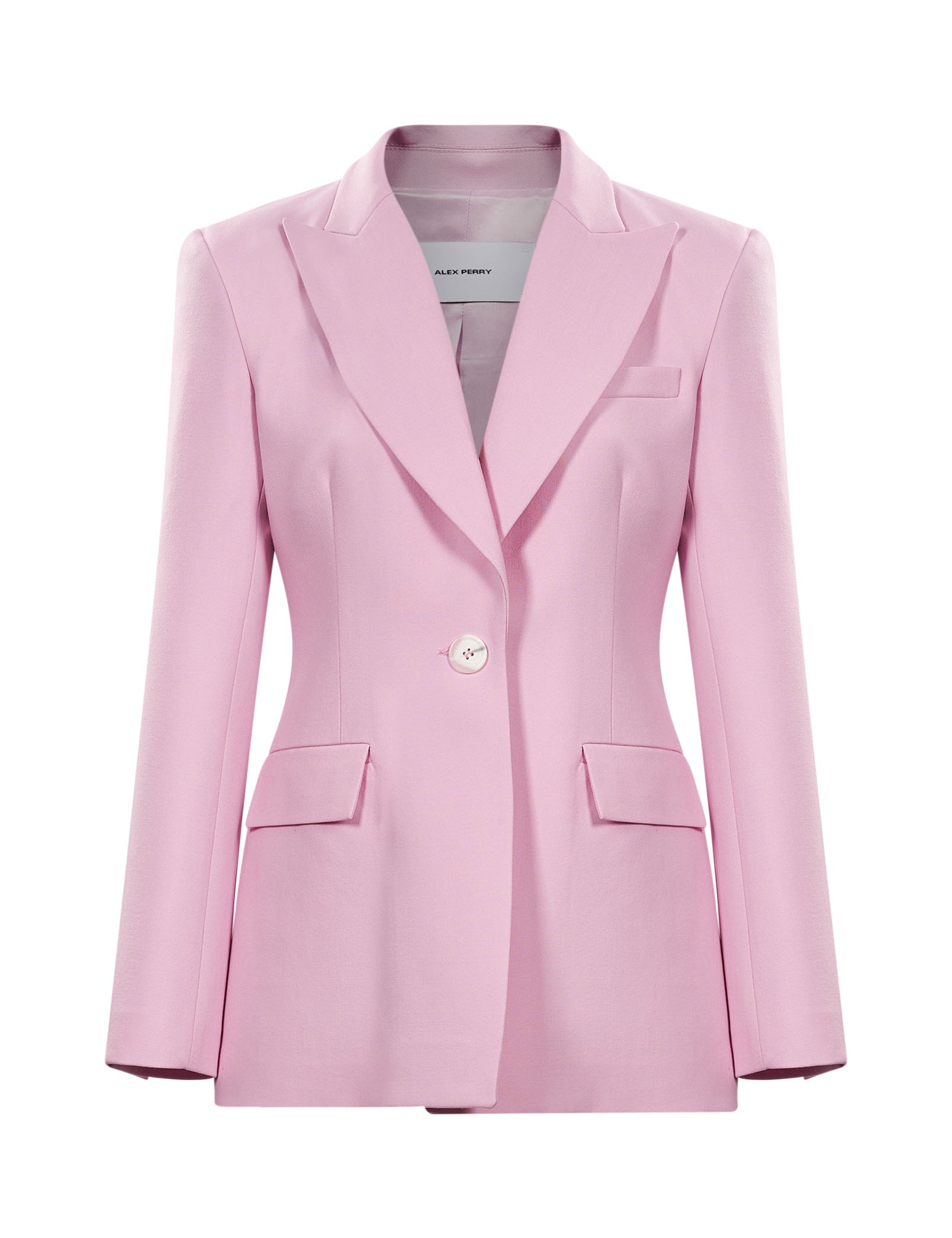 Blazer monopetto in rosa 