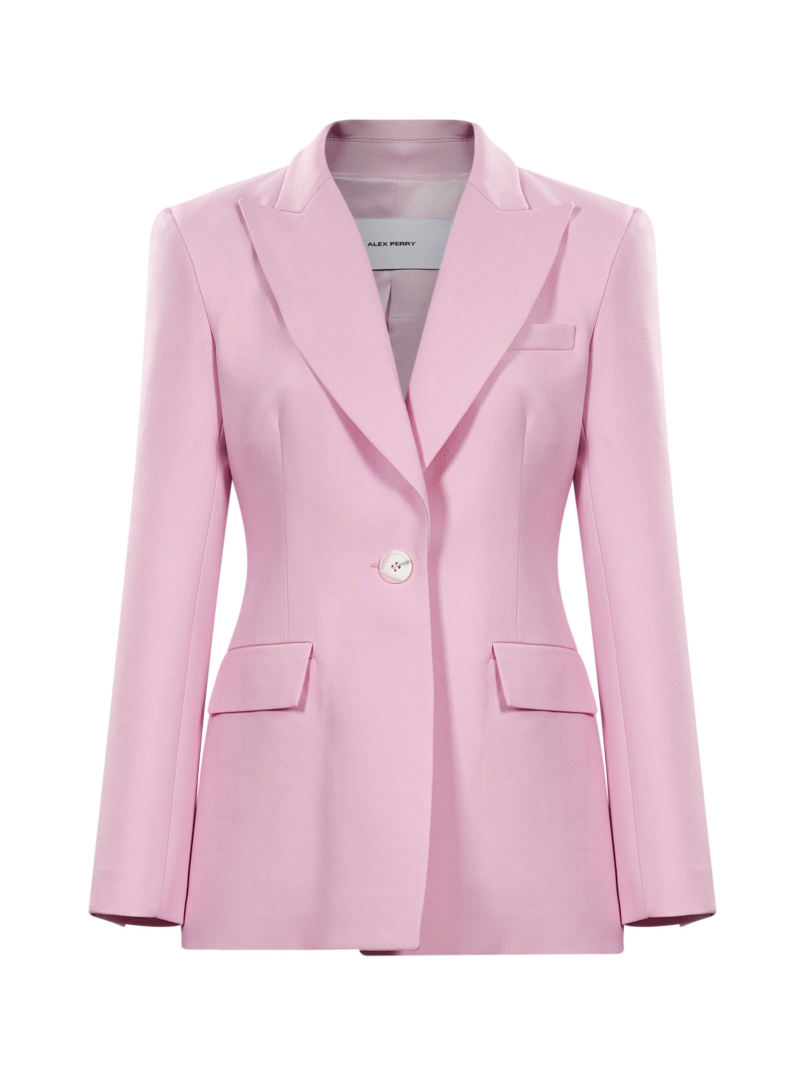 Blazer monopetto in rosa 