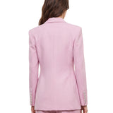 Blazer monopetto in rosa 