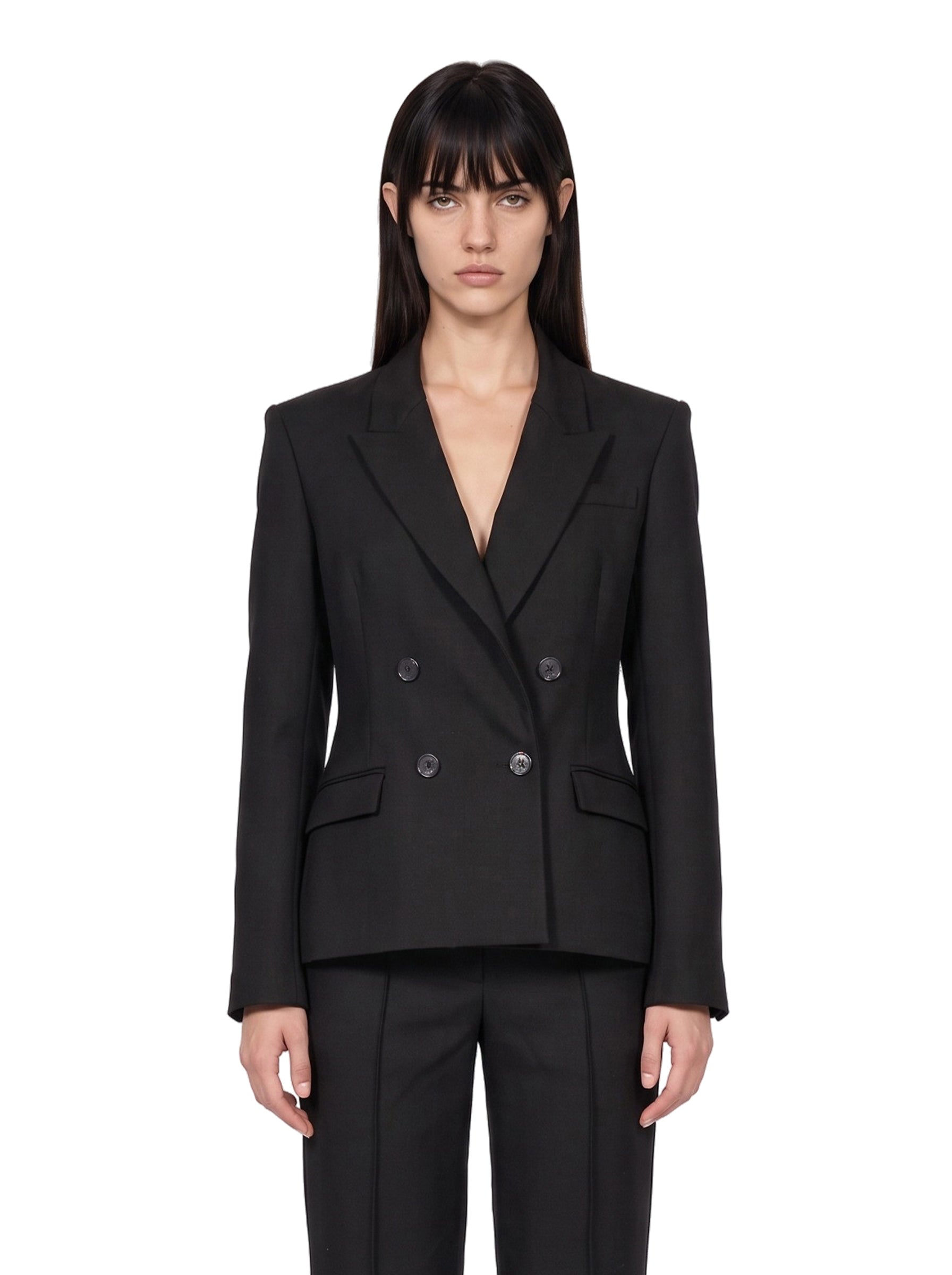 Blazer doppiopetto in nero 