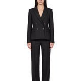 Pantaloni dritti in nero 