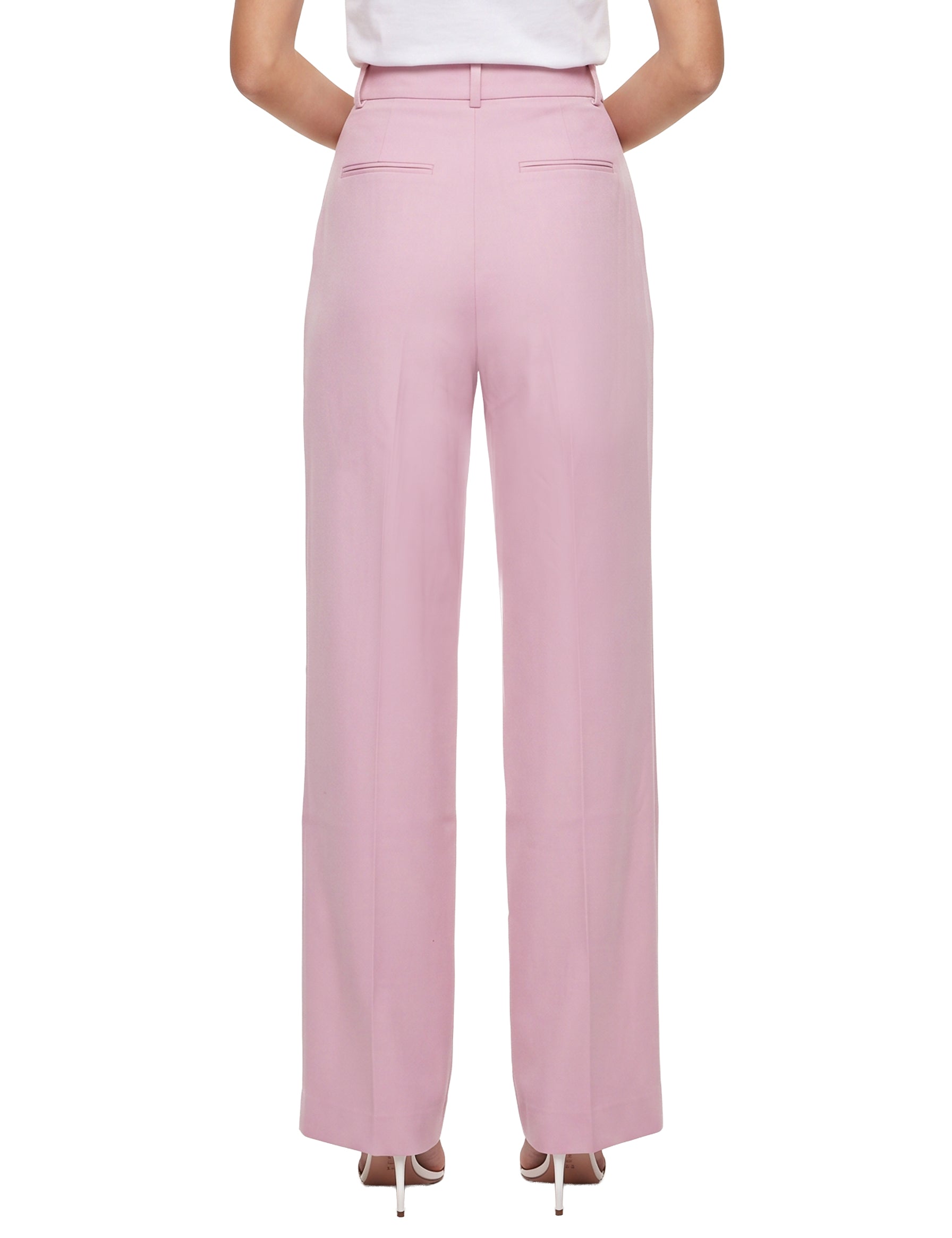 Pantaloni sartoriali in rosa 