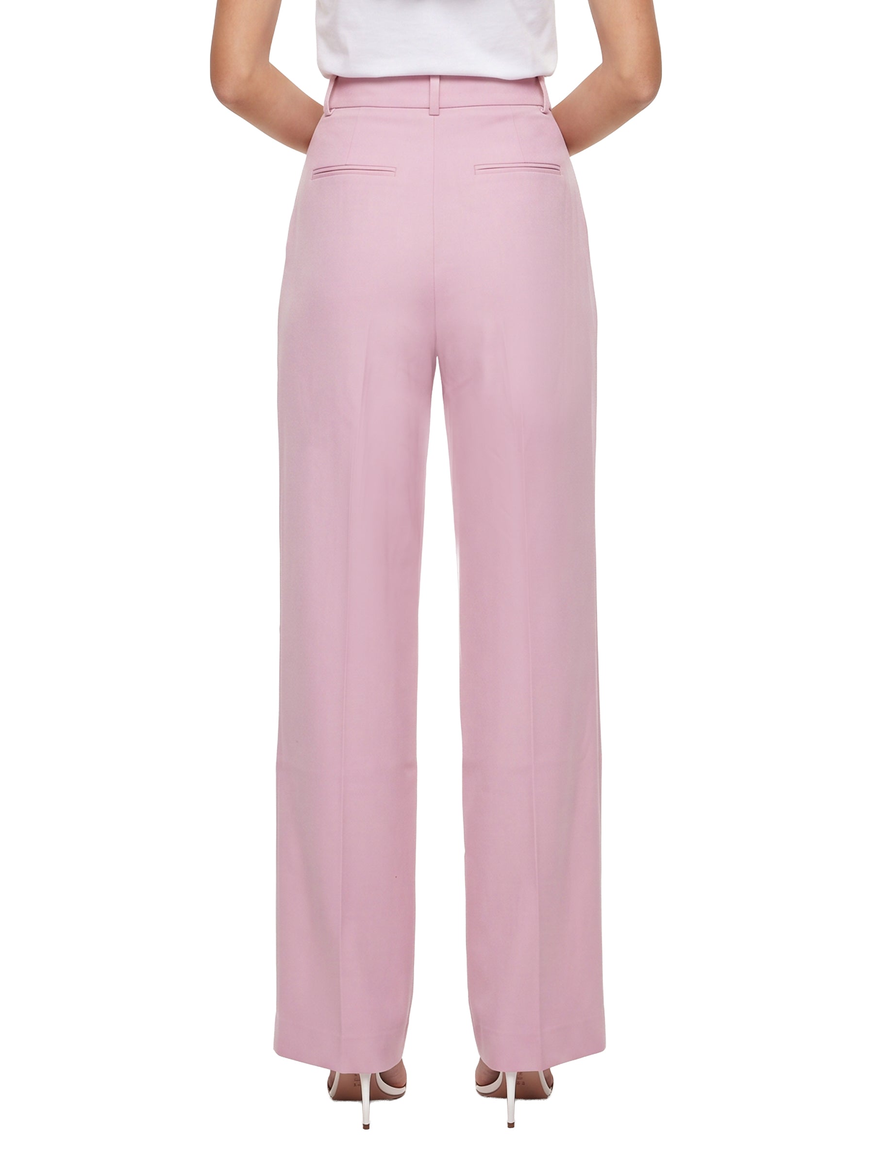 Pantaloni sartoriali in rosa 