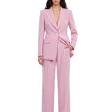 Pantaloni sartoriali in rosa 
