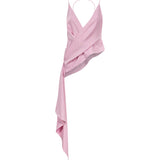Top incrociato in rosa 