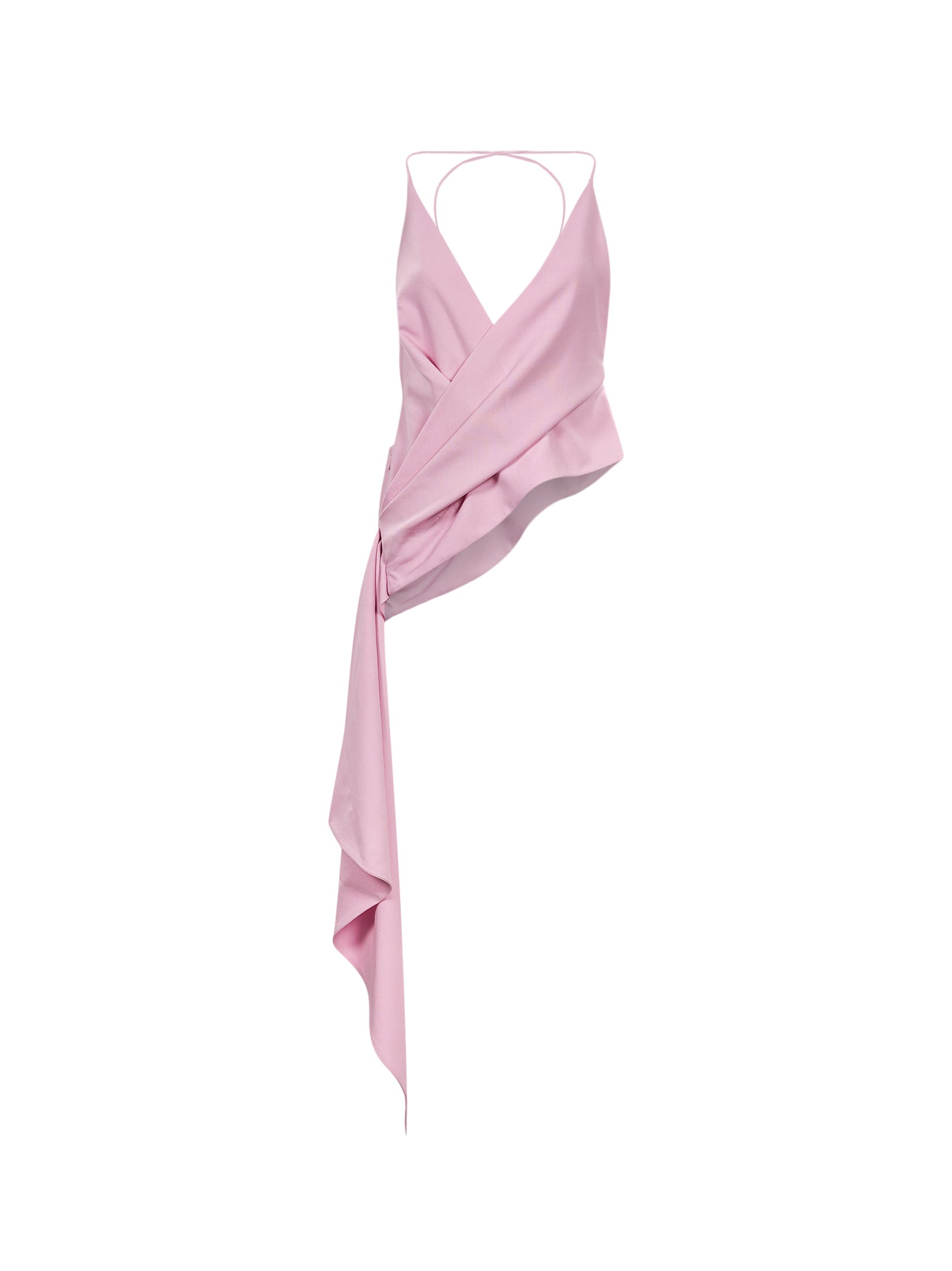 Top incrociato in rosa 