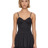 Body satin in nero 