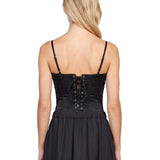Body satin in nero 