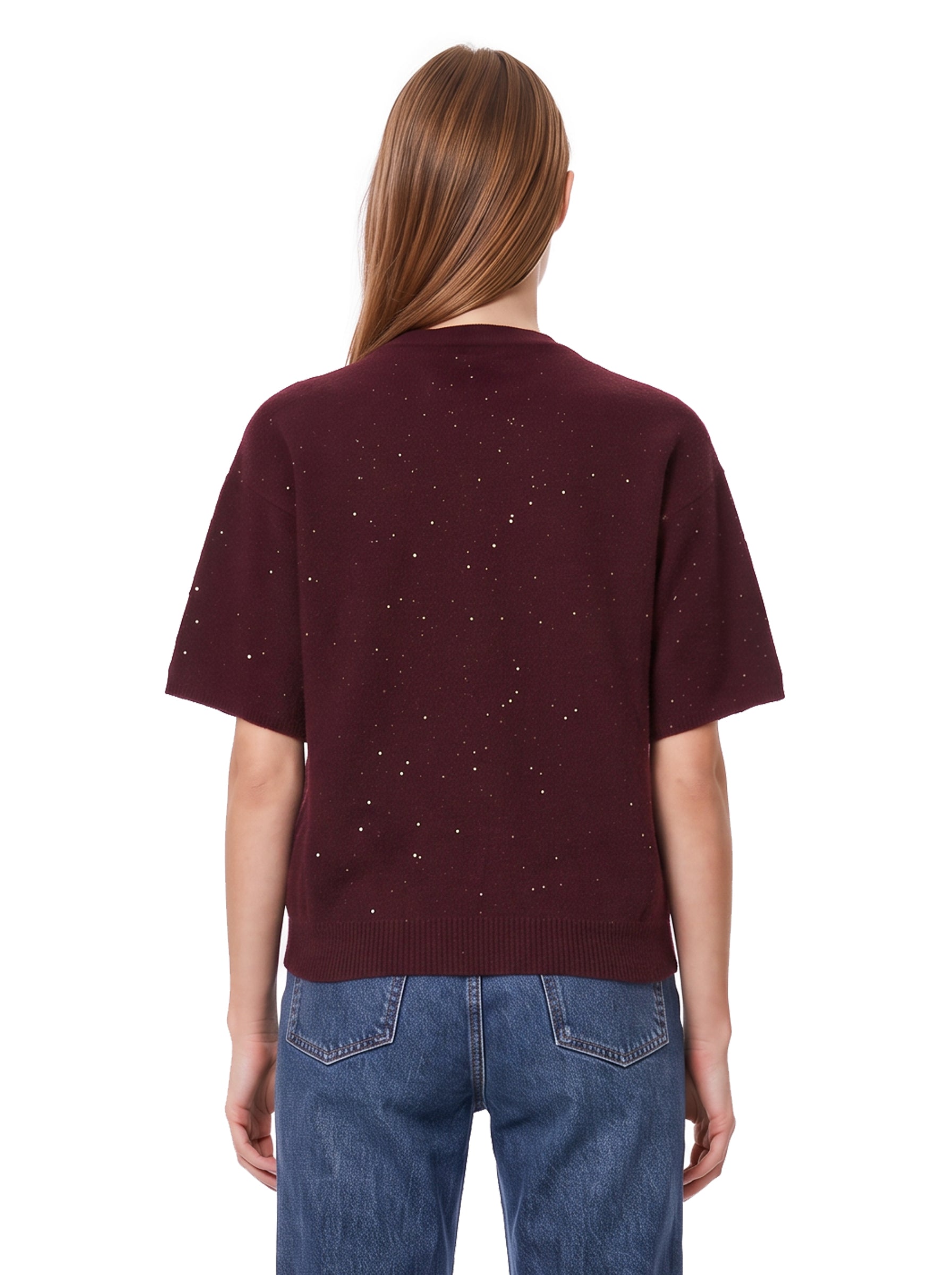 Maglia Lucilla in bordeaux 