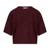 Maglia Lucilla in bordeaux 