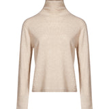 Pullover dolcevita Baviera in beige 