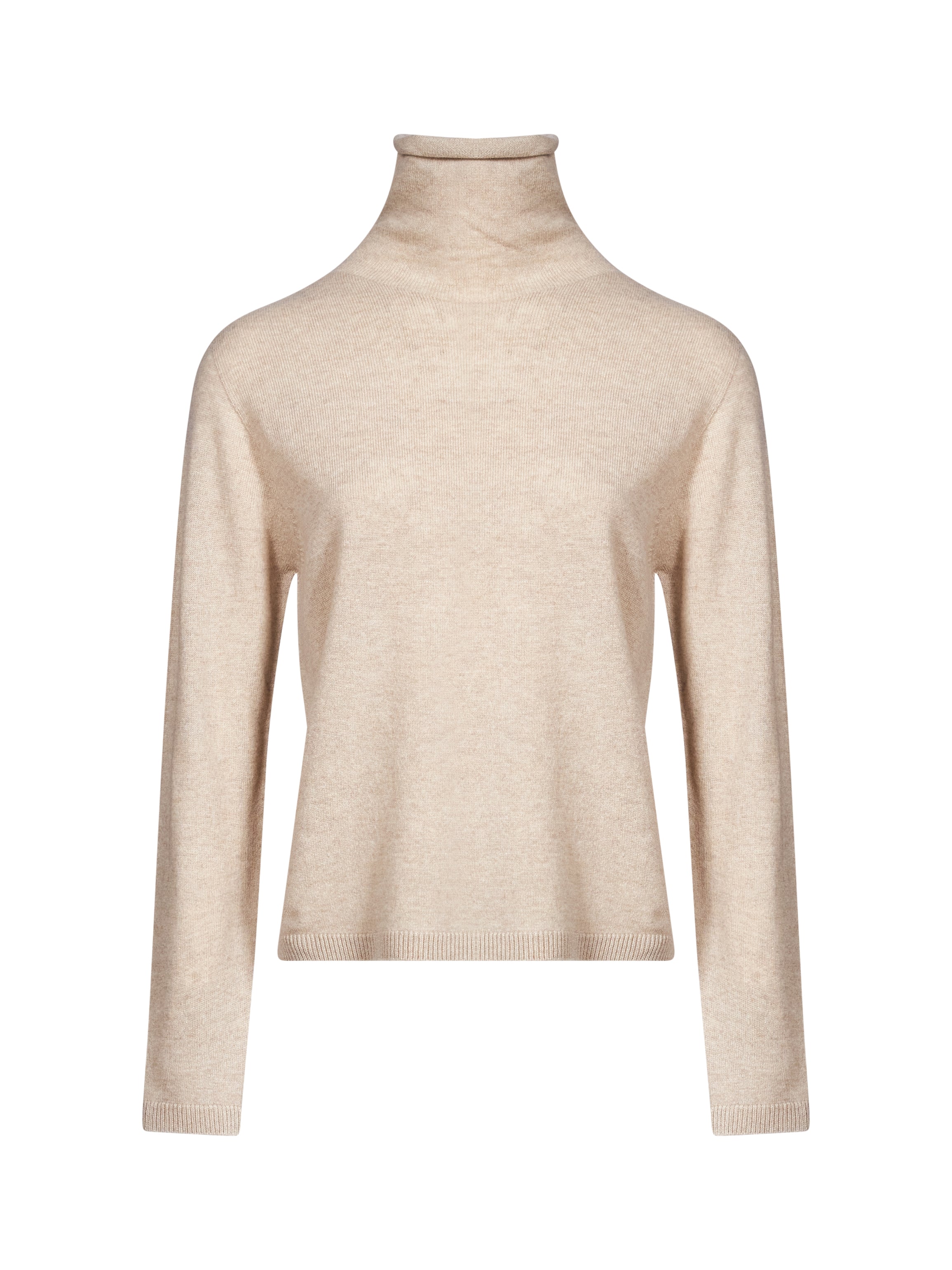 Pullover dolcevita Baviera in beige 