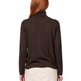 Pullover dolcevita Baviera in marrone 