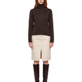 Pullover dolcevita Baviera in marrone 