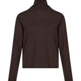 Pullover dolcevita Baviera in marrone 